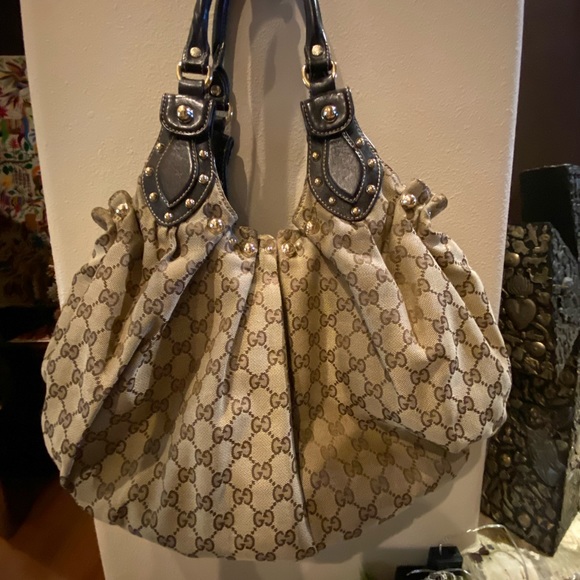 Vintage Gucci studded Pelham Guccissima  hobo - Picture 12 of 14